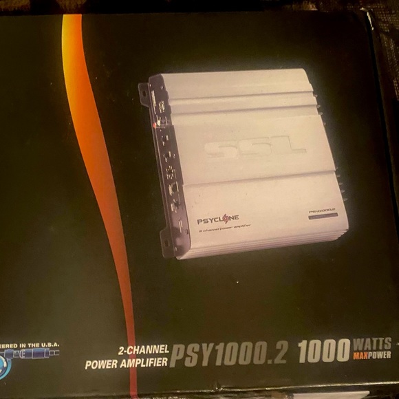 SSL Cyclone 2 channel power amplifier. PSY 1000.2, 1000 watts max power. - Picture 1 of 4